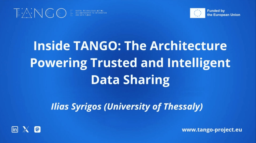 TANGO Architecture Powering Trusted and Intelligent Data Sharing