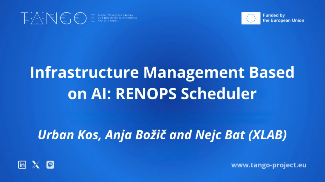 Optimizing Energy Use with TANGO RENOPS Scheduler